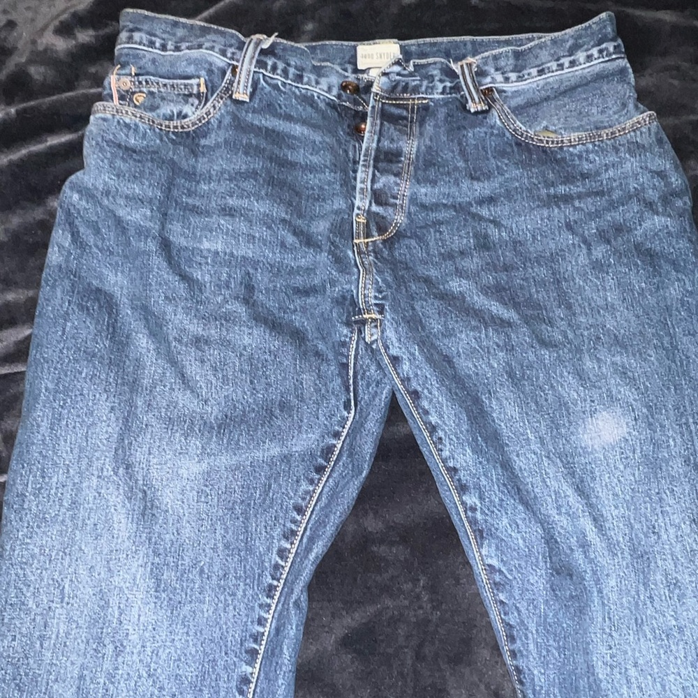 Todd snyder Men's Blue Jeans, 34x34, button fly, slim fit